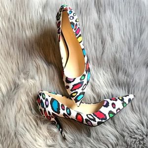 FINAL PRICE DROP! Nine West cheetah print heels